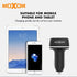 Moxom MX-VC01 3.4A 3USB Charging Output Car Charger Adapter With LED Light And Micro Charging Cable
